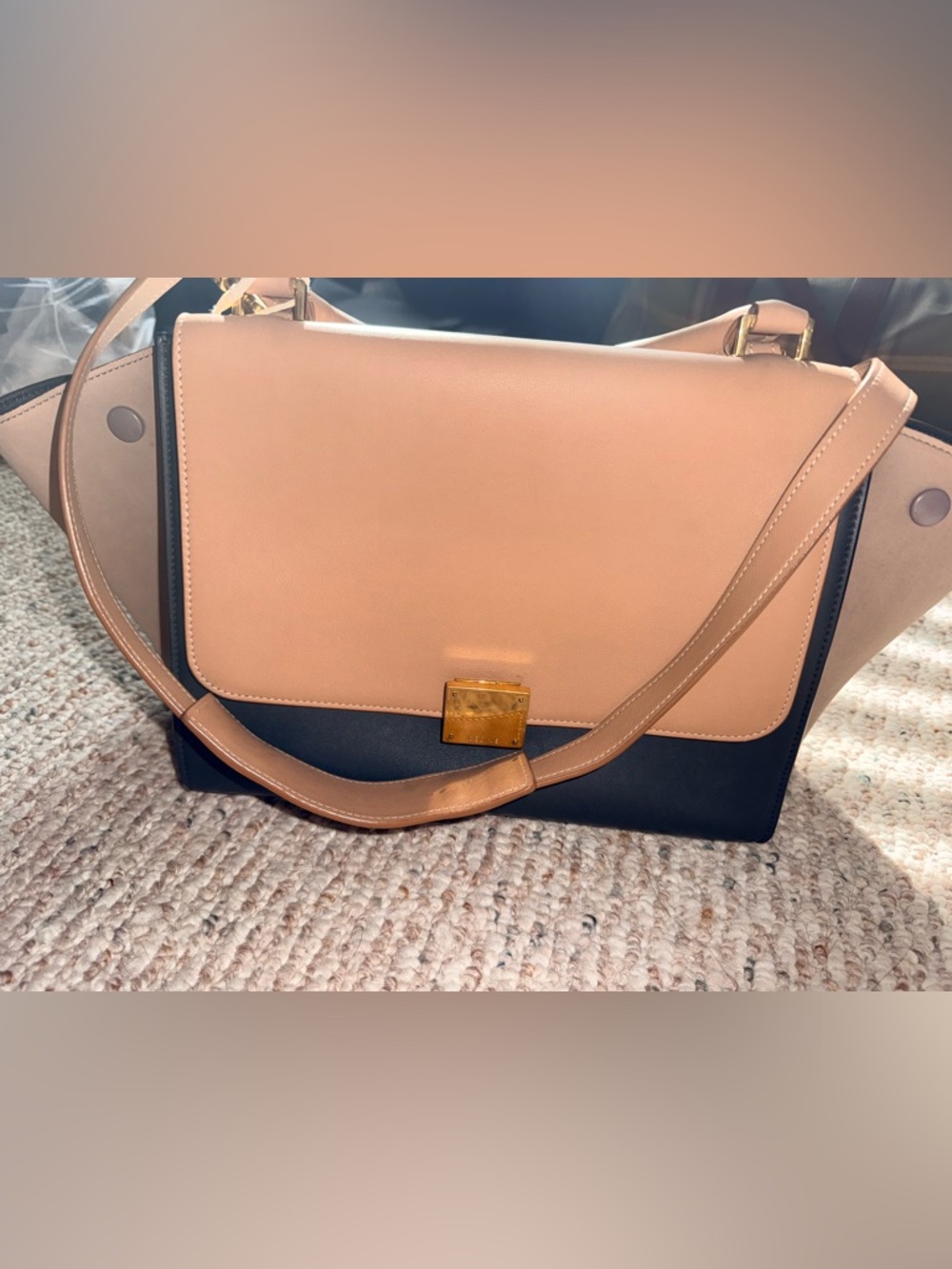 Celine Tricolor Trapeze Small Bag